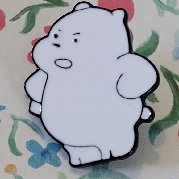 WE BARE BEARS Grumpy ICE BEAR Enamel Pin - Picture 2 of 9